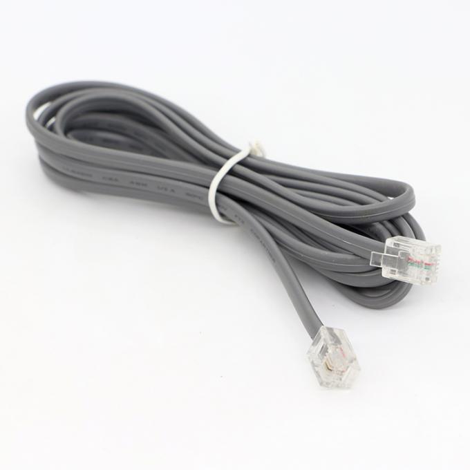 RJ11 к RJ11 6P2C Интерком ADSI телефонный кабель 3