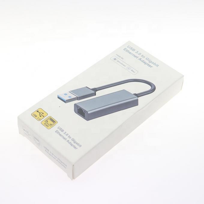 Супер скорость 1000 Мбит / с Металлическая оболочка USB 3.0 на Гигабитный RJ45 Ethernet адаптер 4