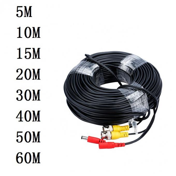 Заказ 5M 10M 20M Мужчина Женщина Установка безопасности RG59 Видео BNC DC Power SDI Кабель камер видеонаблюдения 3
