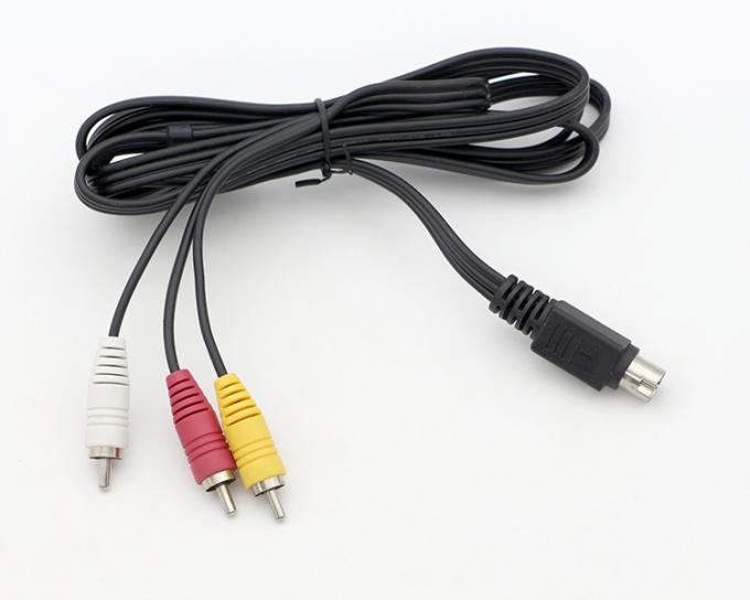 9 Pin Mini Din на 3 RCA S видео аудио кабель для телевизоров дисплеев аудио видео приемник 0