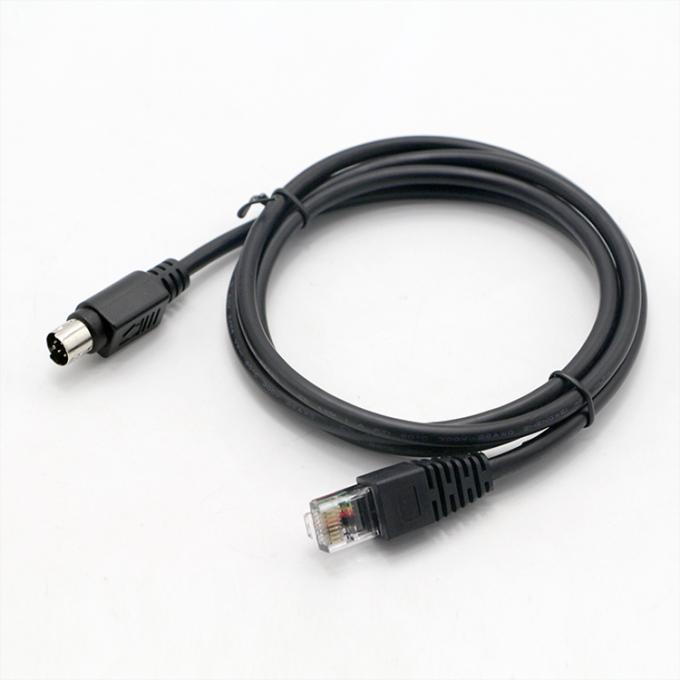 На заказ 1M 2M Мужчина на мужчину Женщина RJ45 на 8 штифтов Mini Din соединительный кабель 1