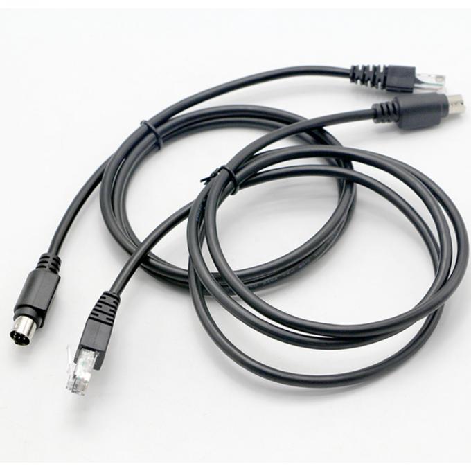 На заказ 1M 2M Мужчина на мужчину Женщина RJ45 на 8 штифтов Mini Din соединительный кабель 4