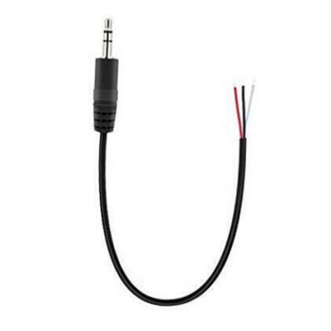 TRS 2 Pole Stereo Audio Jack 3,5 мм Мужчина подключается к снятой консервированной голубой проволоке 0
