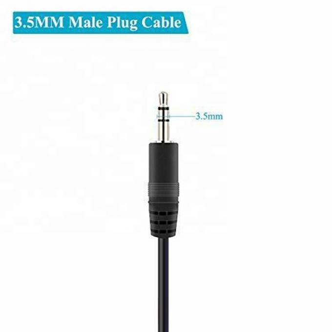 TRS 2 Pole Stereo Audio Jack 3,5 мм Мужчина подключается к снятой консервированной голубой проволоке 2