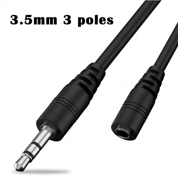 На заказ 1M 2M Мужчина на женщину 3.5mm Aux Audio Jack расширительный кабель 2