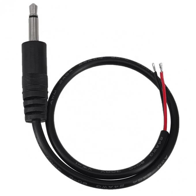 3.5мм 2 полюса TS Audio Mono Jack Мужчина подключается к обнаженным проводам Открытый конечный кабель 0