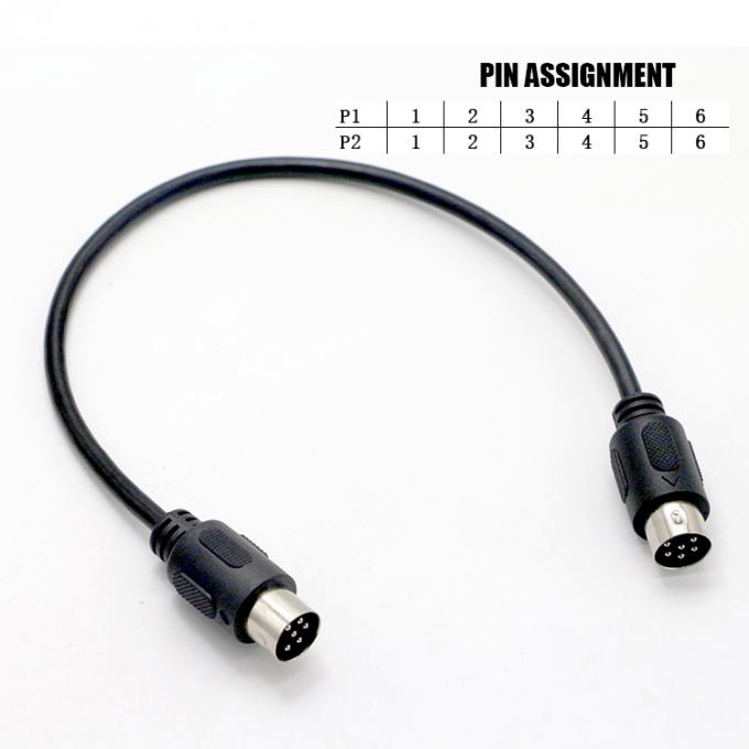 Специальное радио Midi Мужчина к Мужчине 6 Pin Din к 6 Pin Din S видеорасширительный кабель для Роланда 0