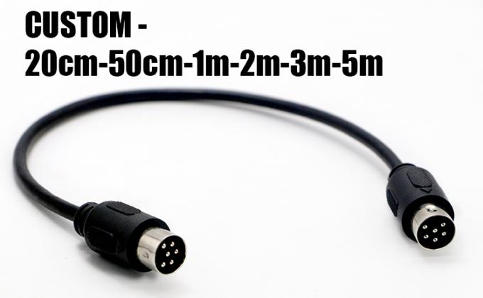 Специальное радио Midi Мужчина к Мужчине 6 Pin Din к 6 Pin Din S видеорасширительный кабель для Роланда 2