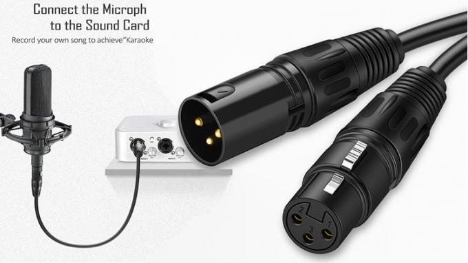 1 м 3 м 5 м 3 ПИН-коннектор XLR Audio Jack Мужчина к XLR Женщина DMX кабель 4