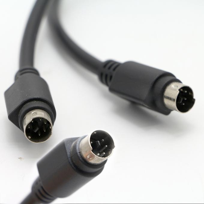 Мужчина-мужчина 6 PIN Mini DIN Plug Video Audio MIDI расширительный кабель для клавиатуры PS2 0