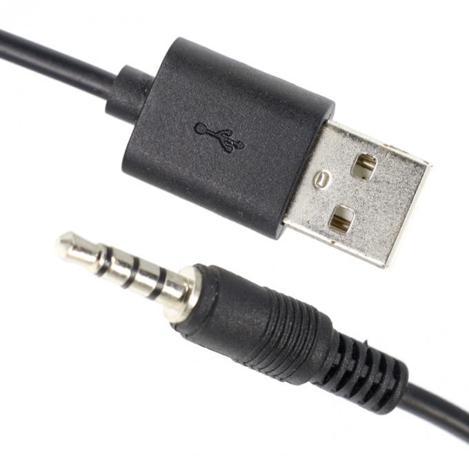 Специальный 3ft 3.5mm мужской Aux Audio Jack к USB 2.0 мужской кабель для зарядки данных для автомобильных динамиков 1