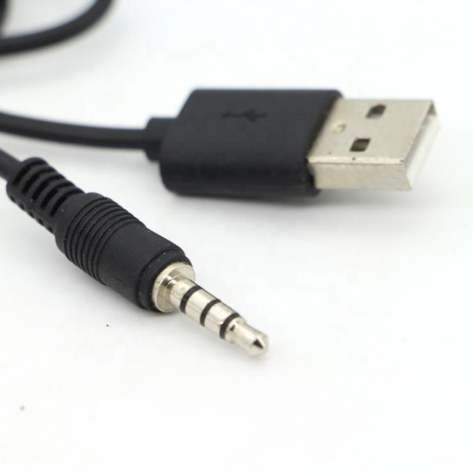 Специальный 3ft 3.5mm мужской Aux Audio Jack к USB 2.0 мужской кабель для зарядки данных для автомобильных динамиков 2