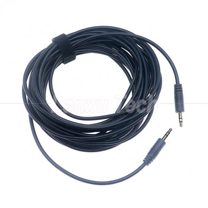 OEM настройка 1M 2M 3M 5M 10M 3 полюса TRS Мужчина на мужчину 3.5mm Aux Stereo Jack Кабель расширения аудио 5