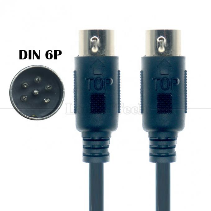 Мужчина к мужчине 6 PIN BIG DIN MIDI расширительный кабель для клавиатуры микрофона гитары 1