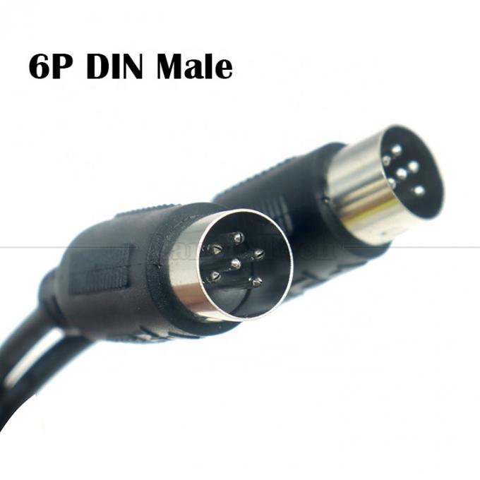 Мужчина к мужчине 6 PIN BIG DIN MIDI расширительный кабель для клавиатуры микрофона гитары 2