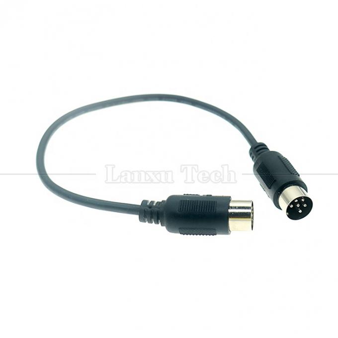 Мужчина к мужчине 6 PIN BIG DIN MIDI расширительный кабель для клавиатуры микрофона гитары 4