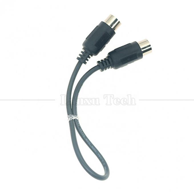 Высококачественный щит мужской на мужской 6 Pin Din MIDI расширительный кабель для клавиатуры микрофона гитары 4