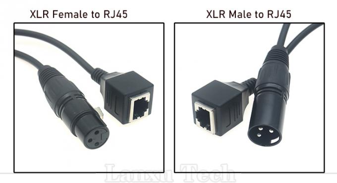 XLR 3 штифты мужской женский к RJ45 женский Cat5 сетевой эфирный адаптер кабель для светодиодного аудио DMX CON контроллер 0