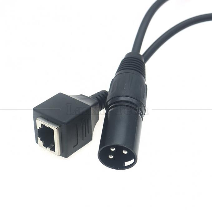XLR 3 штифты мужской женский к RJ45 женский Cat5 сетевой эфирный адаптер кабель для светодиодного аудио DMX CON контроллер 2