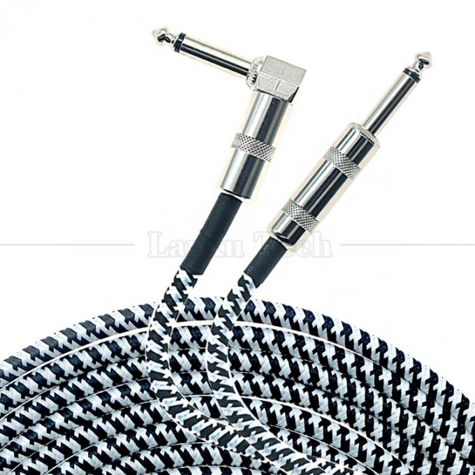 3M Right Angle Braided Metal 6.35mm 1/4 TS Jack Audio Электрический гитарный эффектный инструмент Бас-ампер 1