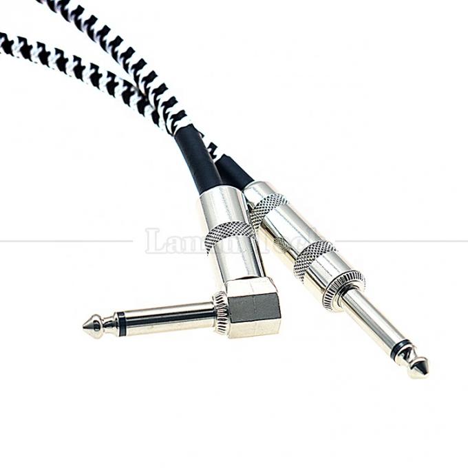 3M Right Angle Braided Metal 6.35mm 1/4 TS Jack Audio Электрический гитарный эффектный инструмент Бас-ампер 3