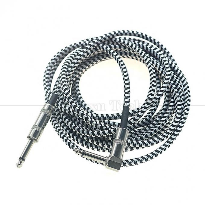 3M Right Angle Braided Metal 6.35mm 1/4 TS Jack Audio Электрический гитарный эффектный инструмент Бас-ампер 2