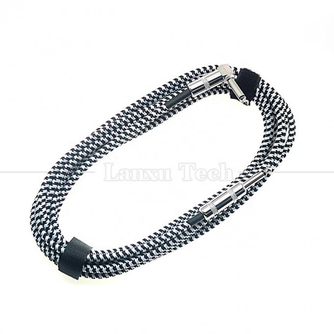3M Right Angle Braided Metal 6.35mm 1/4 TS Jack Audio Электрический гитарный эффектный инструмент Бас-ампер 6