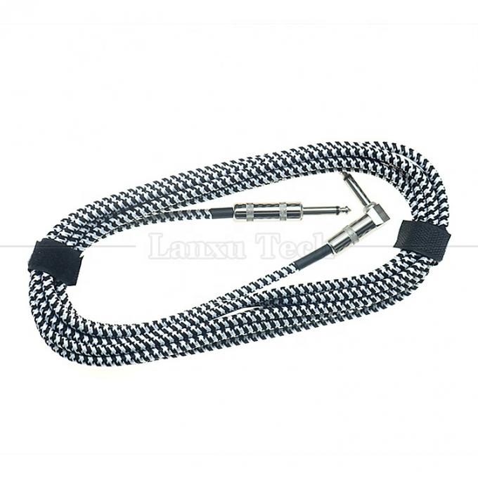 3M Right Angle Braided Metal 6.35mm 1/4 TS Jack Audio Электрический гитарный эффектный инструмент Бас-ампер 5