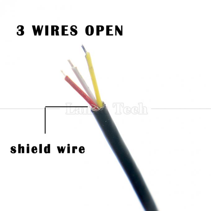 Золотопокрытый 3,5 мм TRS 3 Ploes Shield Audio Jack женский до консервированных обнаженных проводов 1