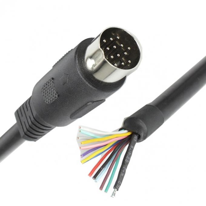Специальный 1M 2M Shield 13 PIN Din соединитель к открытому проводу Pigtail Cable 1