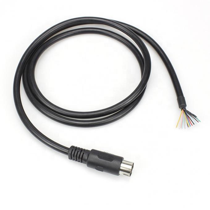Специальный 1M 2M Shield 13 PIN Din соединитель к открытому проводу Pigtail Cable 0