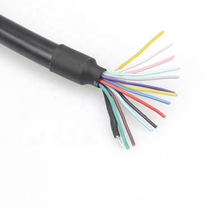 Специальный 1M 2M Shield 13 PIN Din соединитель к открытому проводу Pigtail Cable 4