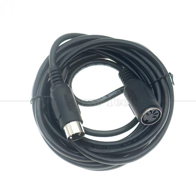 Высококачественный 1M 2M 3M 5M 10M Мужчина на женщину 5PIN DIN соединитель MIDI Power Link расширительный кабель для камер видеонаблюдения 4