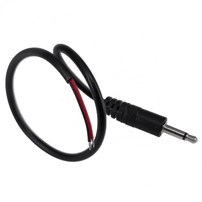 3.5мм 2 полюса TS Audio Mono Jack Мужчина подключается к обнаженным проводам Открытый конечный кабель 3