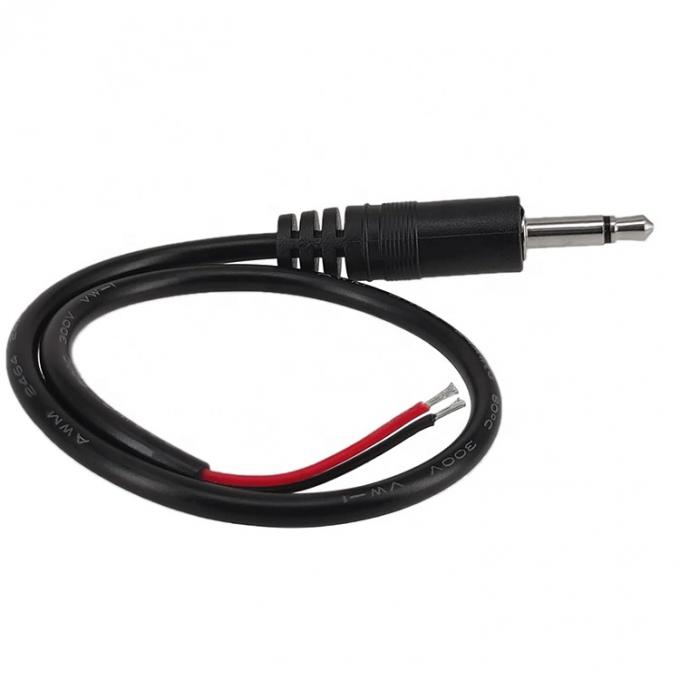 3.5мм 2 полюса TS Audio Mono Jack Мужчина подключается к обнаженным проводам Открытый конечный кабель 4