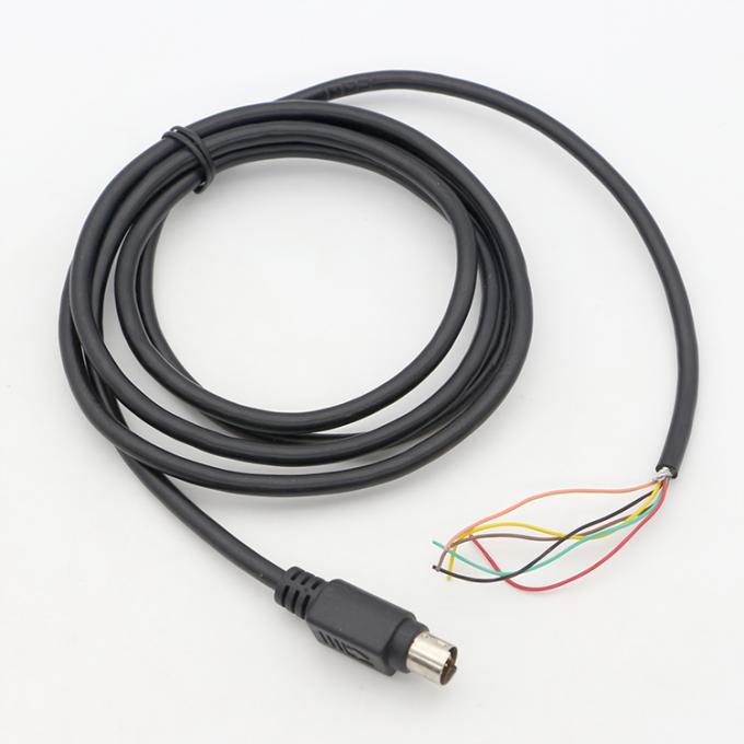 Конфигурация 6 7 8 PIN MINI DIN на Pigtail открытый консервированный проволочный кабель 5