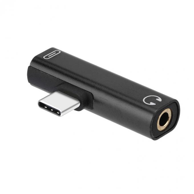 2 в 1 USB Type C на 3,5 мм Джек PD зарядный аудиоадаптер для наушников 3