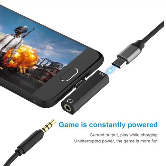 2 в 1 USB Type C на 3,5 мм Джек PD зарядный аудиоадаптер для наушников 7