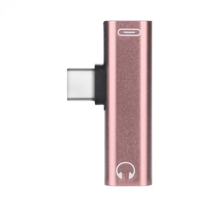 2 в 1 USB Type C на 3,5 мм Джек PD зарядный аудиоадаптер для наушников 6