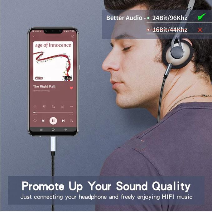 DAC USB Type C на 3,5 мм Audio Jack Мужской кабель AUX Гарнитура Dongle адаптер для Google Pixel 3