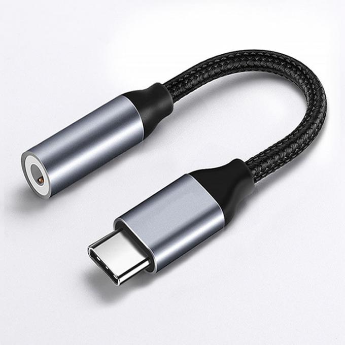 Высоко совместимый DAC с плетеными наушниками USB Type C на 3,5 мм аудио адаптер для Google Pixel 0