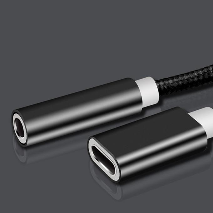2 в 1 Type C до 3,5 мм зарядное устройство для наушников Audio Jack USB C кабель портативный Type-C до 3,5 мм подключатель адаптер для мобильного телефона 4