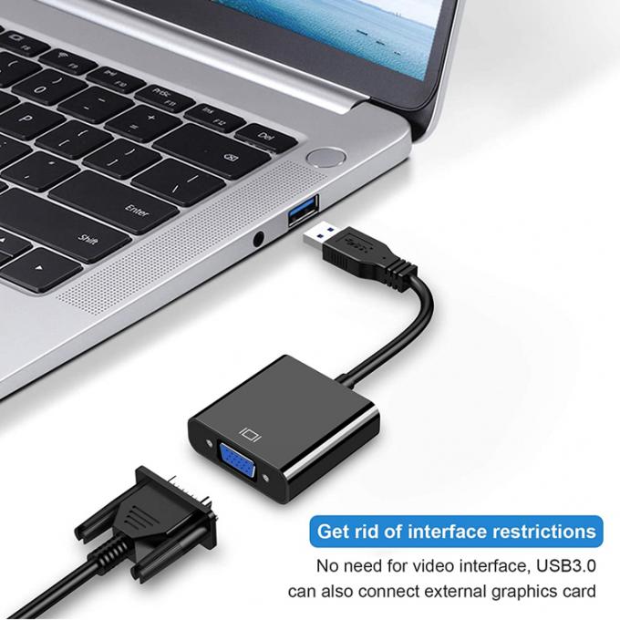 Мультидисплейный видеоконвертер USB 3.0 в VGA адаптер для ПК ноутбук монитор проектор HDTV 4