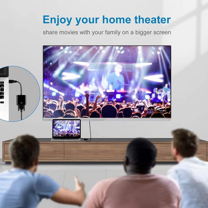 Мультидисплейный видеоконвертер USB 3.0 в VGA адаптер для ПК ноутбук монитор проектор HDTV 5
