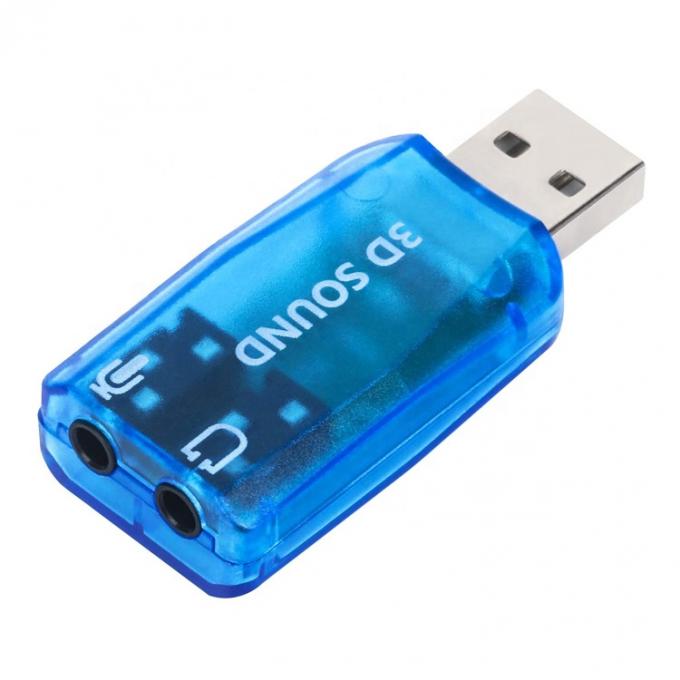 Plug and Play 5.1 Внешний 3D микрофон Стерео Студия Аудио USB Интерфейс Адаптер звуковой карты с 3,5 мм наушниками 2