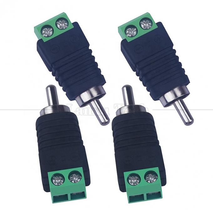 RCA Женщина Мужчина на винтовой терминал AV Phono Solderless Plug Wire Connector Converter Audio Adapter 0