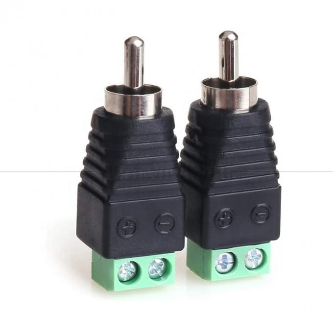 RCA Женщина Мужчина на винтовой терминал AV Phono Solderless Plug Wire Connector Converter Audio Adapter 3