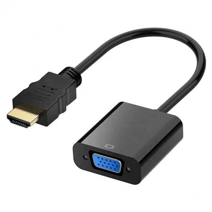 1080P 4K HDM TV I Мужчина на VGA Женщина адаптер с 3.5 Audio Jack Сила для компьютера ПК Монитор HDTV 1