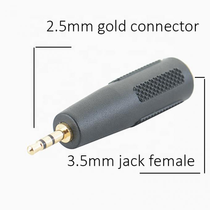 3 полюса TRS Jack Мужчина на женщину 2,5 до 3,5 аудио адаптер 1