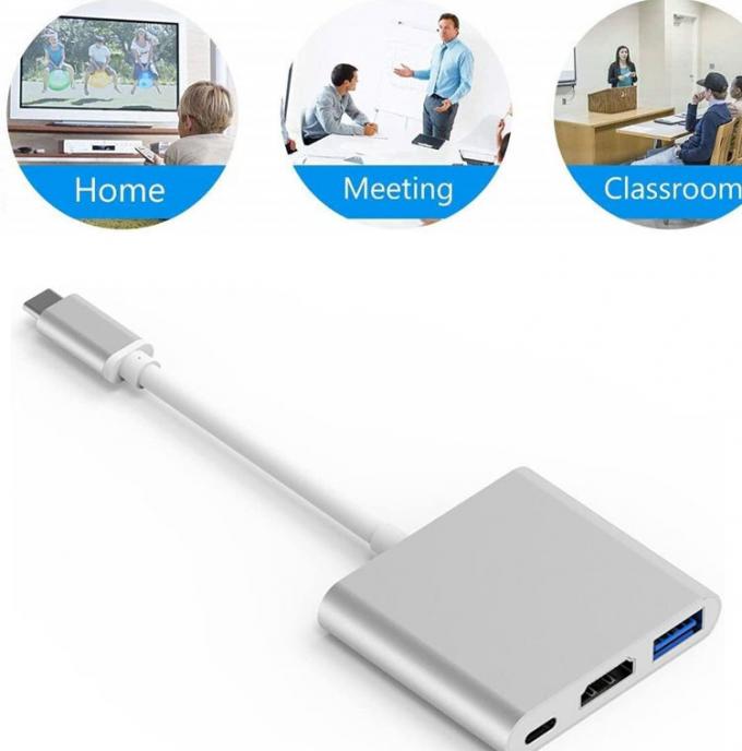 3 в 1 PD зарядка 4K 1080P USB Type C OTG Docking Station Hub Adapter 4